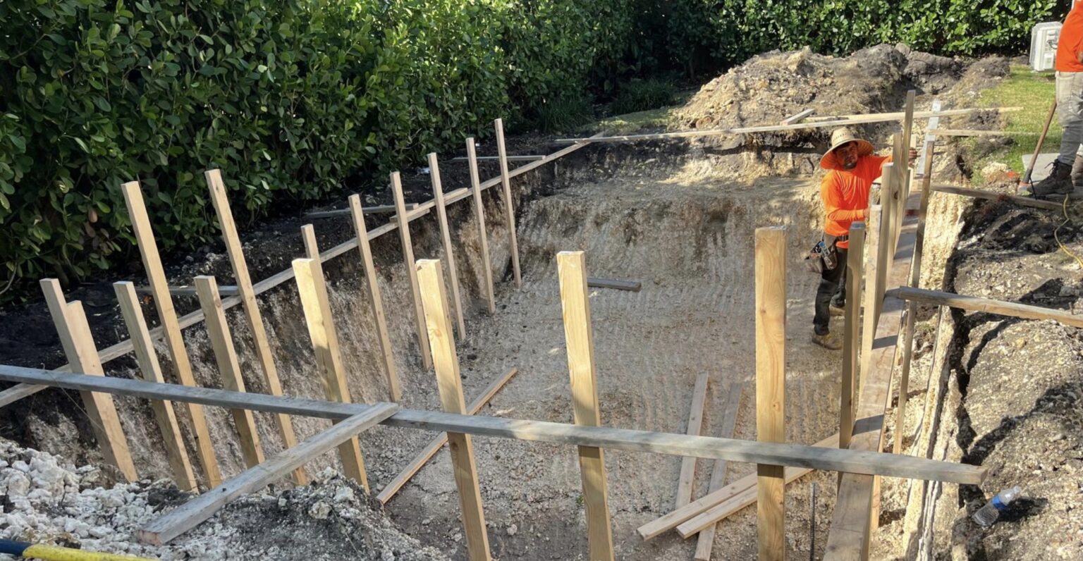 Pool Building Process